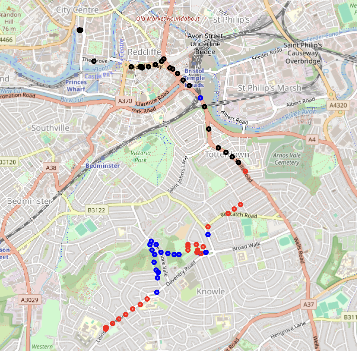 A map of LoRaWAN gateways